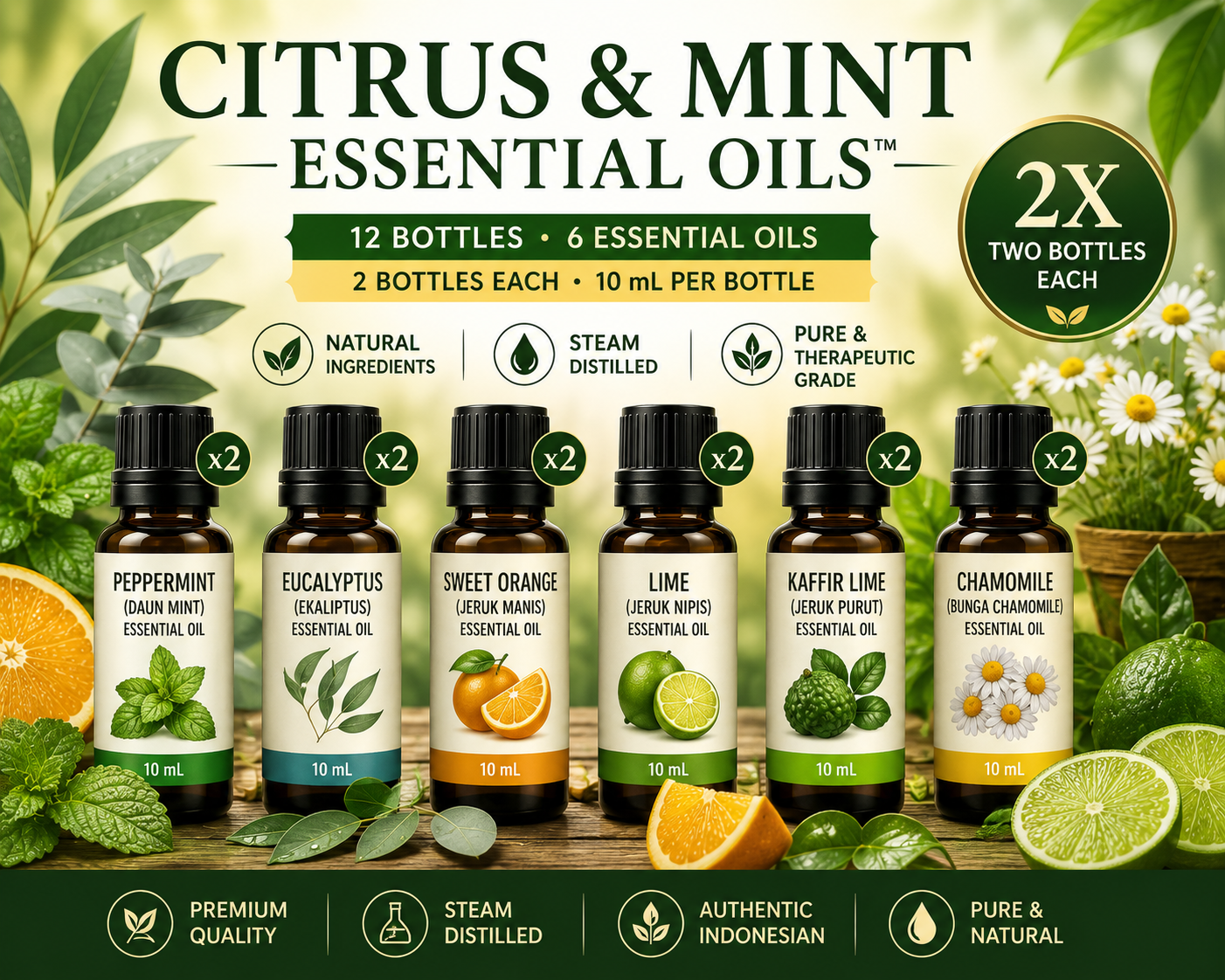 Citrus & Mint Essential Oils™ Variety Pack 120ml