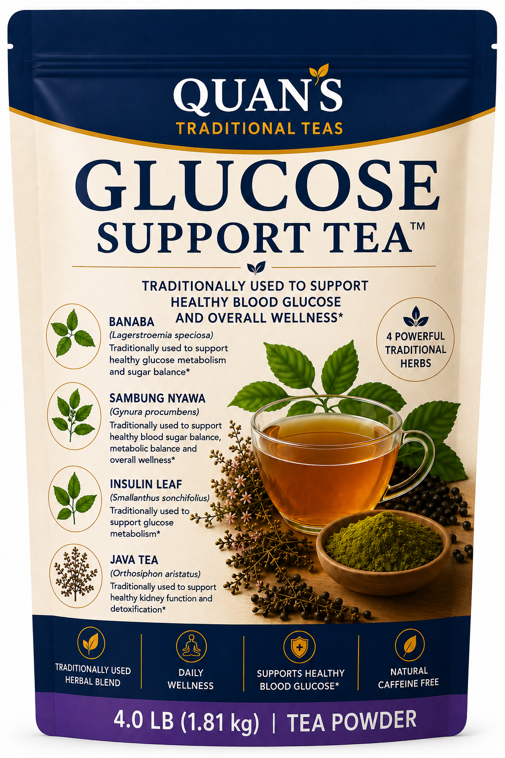 Glucose Support Tea Powder