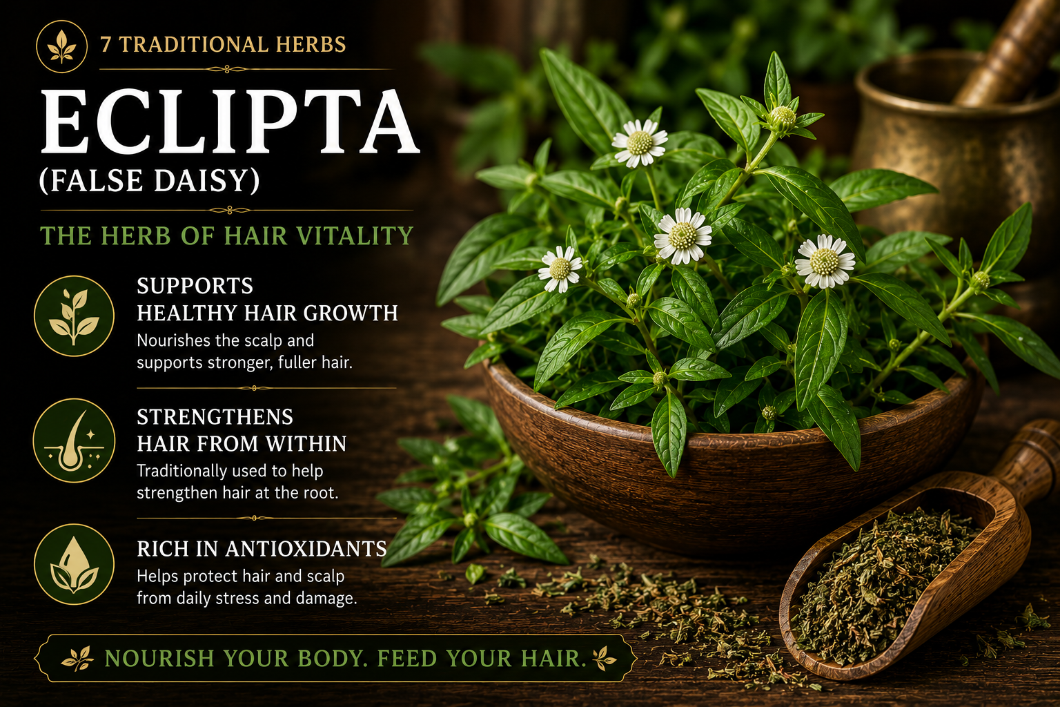 Quan's Hair Food Herbal Tea Powder